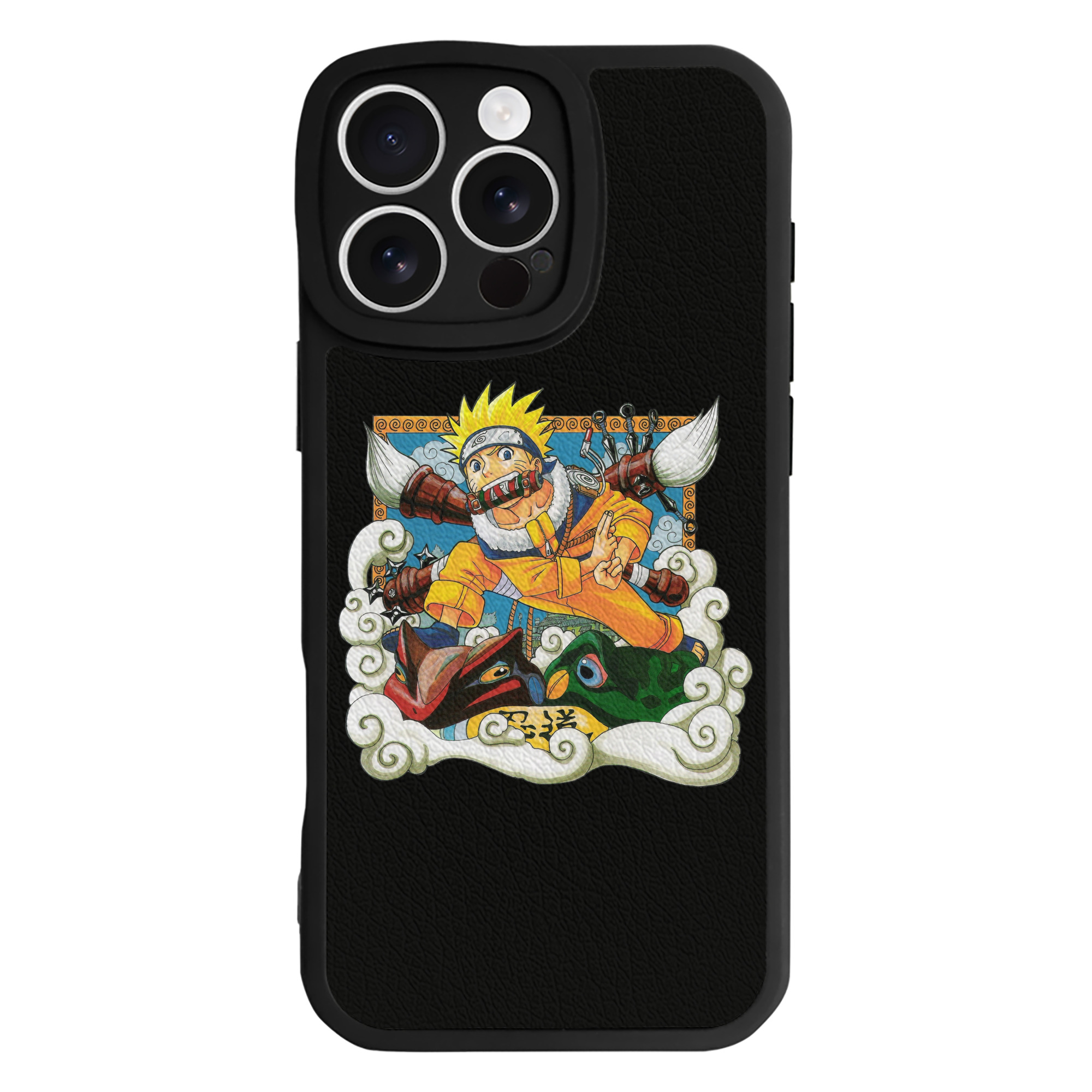 （画像用） NARUTO -ナルト- うずまき ナルト Uzumaki Naruto 【iPhone 16シリーズ対応】シリコンスマホケース（レザー調） 材質：シリコン